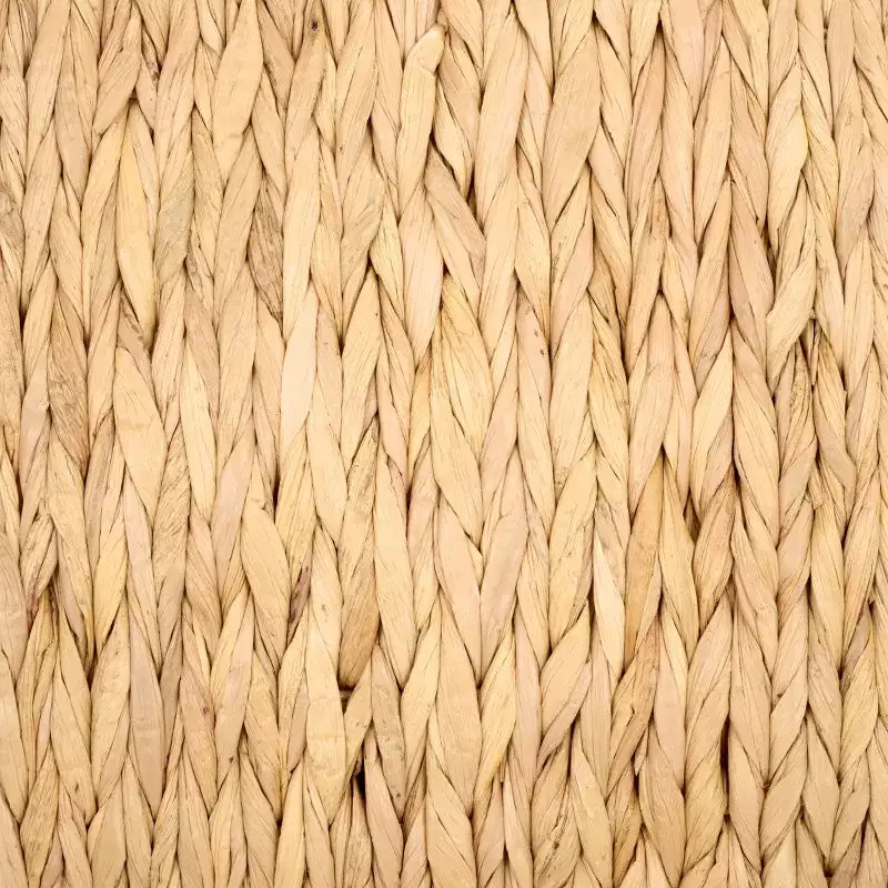 Pouf in legno naturale di mango con base a cavalletto