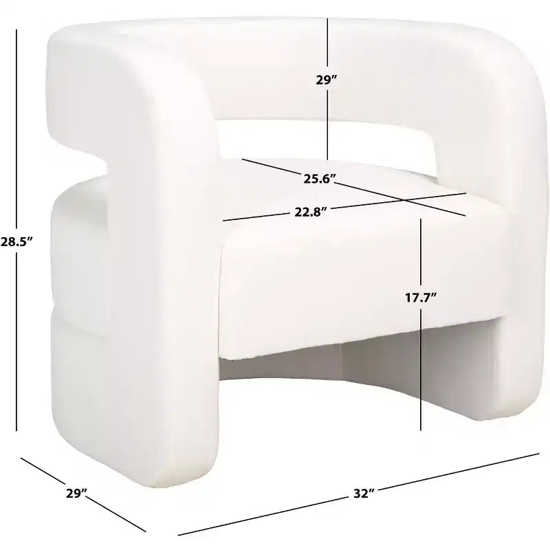 Poltrona accent Barrel Back