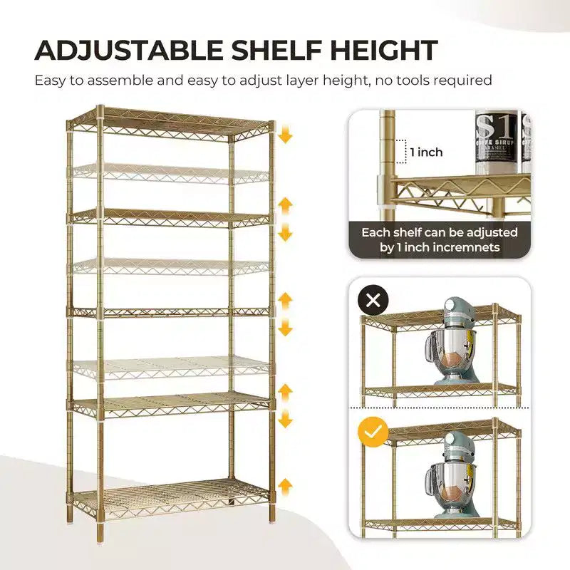 Scaffale in metallo da 35" con ruote