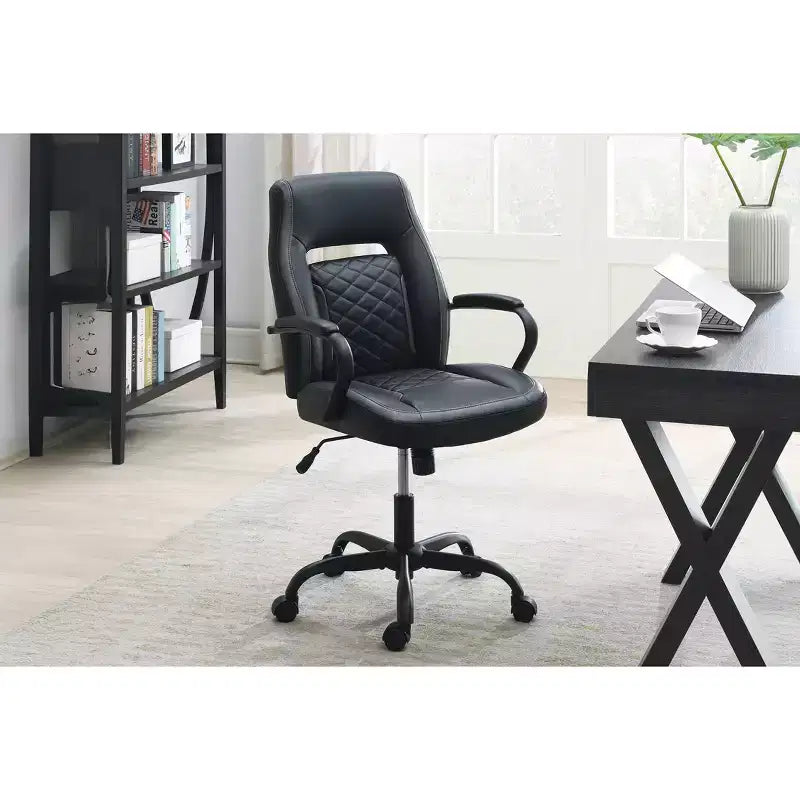 Sedia da gaming con braccioli, sedia a croce con ruote, sedia da computer imbottita per studio, ufficio, sala gaming