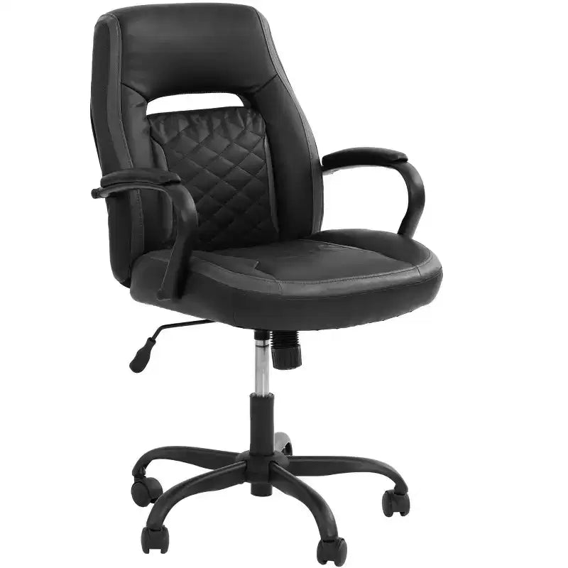 Sedia da gaming con braccioli, sedia a croce con ruote, sedia da computer imbottita per studio, ufficio, sala gaming