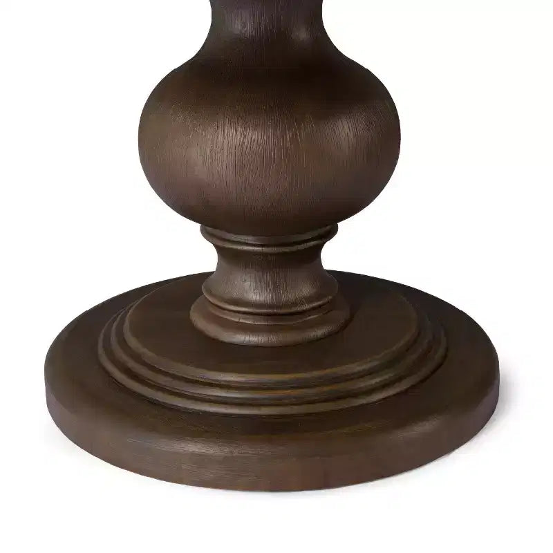 Tavolo da pranzo classico rotondo in legno