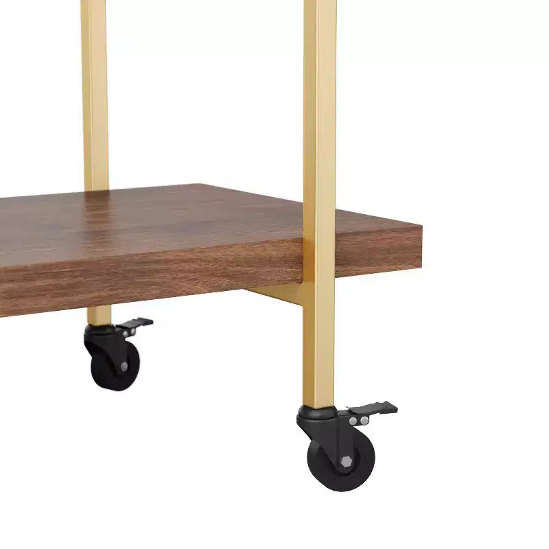 Carrello a 2 ripiani per stampante e archiviazione per ufficio con struttura in metallo