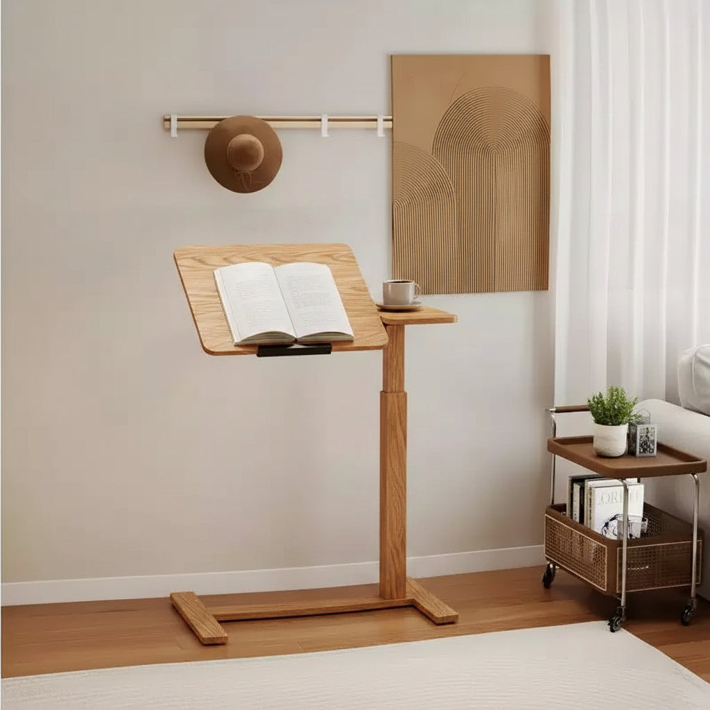 Mobile Rolling Nightstand for Bedroom Living Room