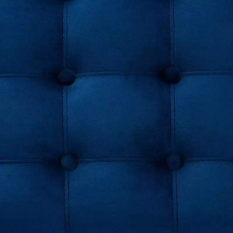 Panca Contenitore Pouf Capitonnè Rivestita in Velluto
