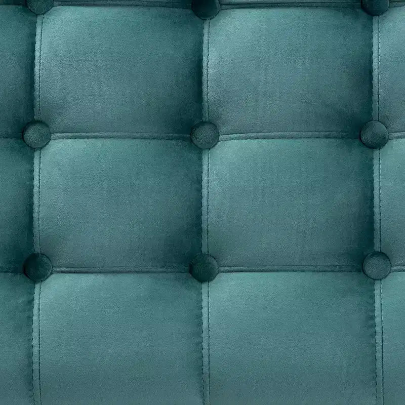 Panca Contenitore Pouf Capitonnè Rivestita in Velluto