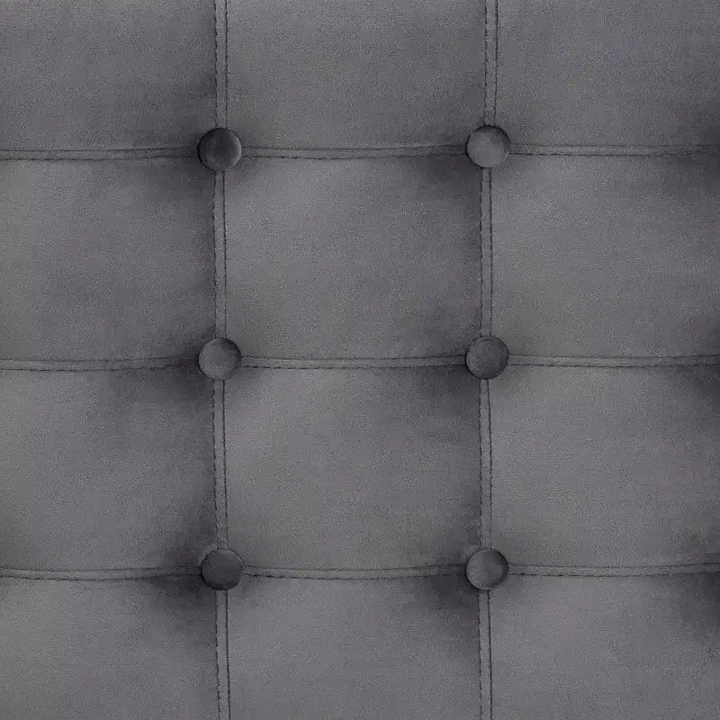 Panca Contenitore Pouf Capitonnè Rivestita in Velluto
